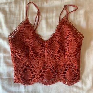 Tilly’s ‘Say What?’ Brand Orange Tank Size Small